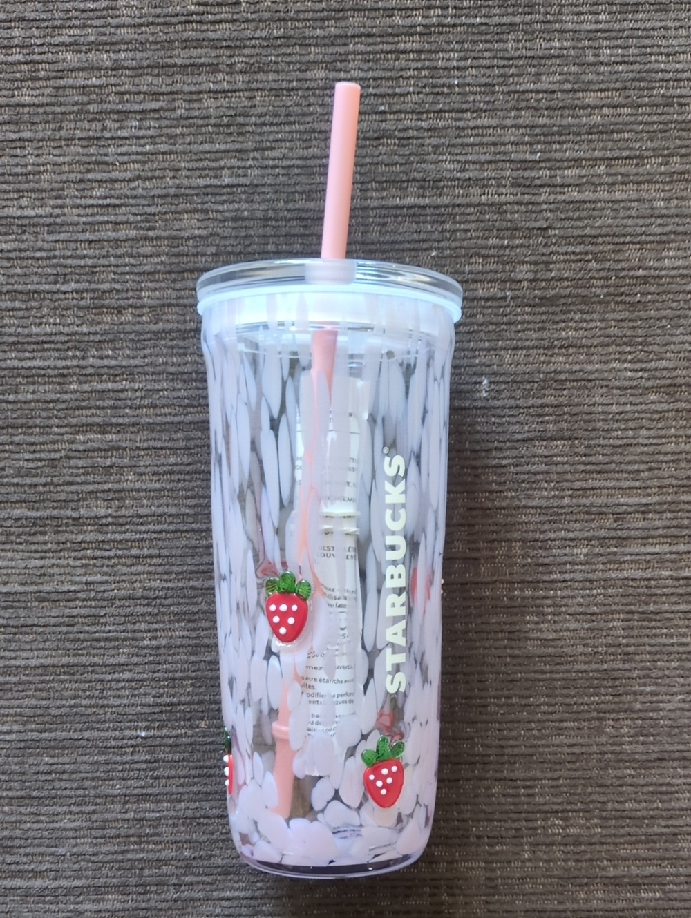 Starbucks Limited Edition Strawberry Glass Cold Cup